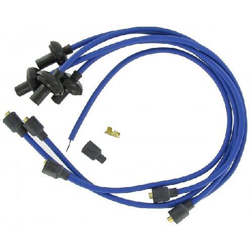 Bougie kabels high performance blauw