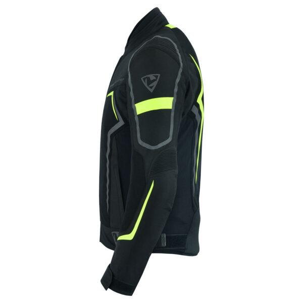 Sirocco Jkt Blk Neon Yellow Side Left